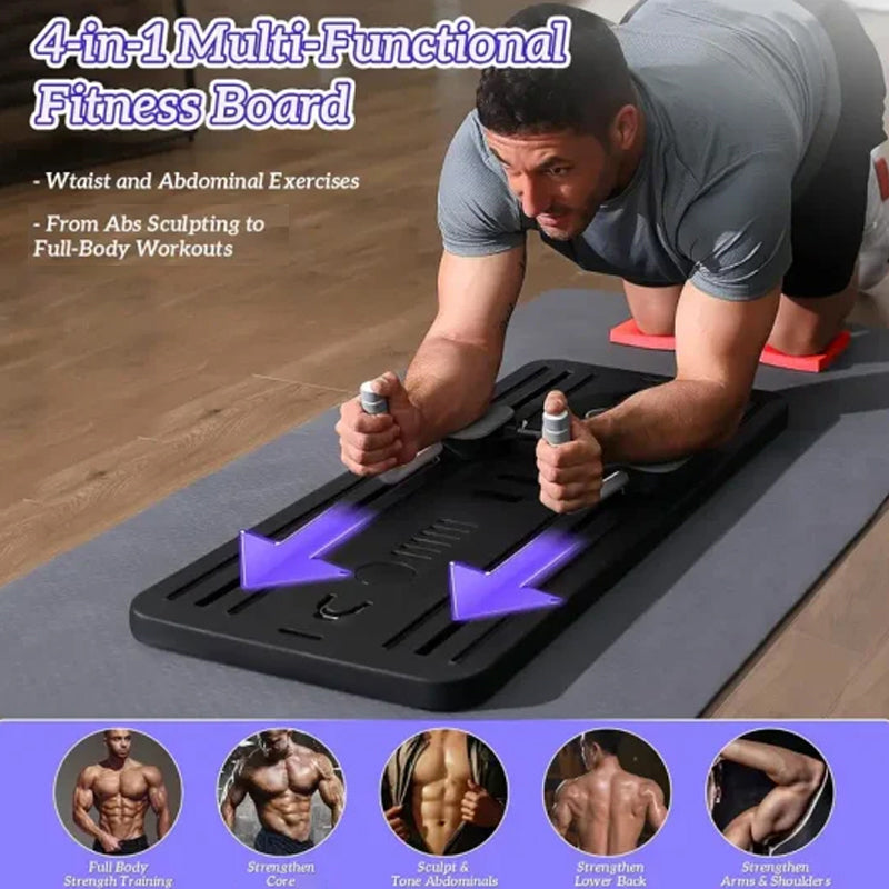 🔥 50% OFF – Prancha de xercícios para corpo inteiro | Treine core, pernas & braços sem sair de casa