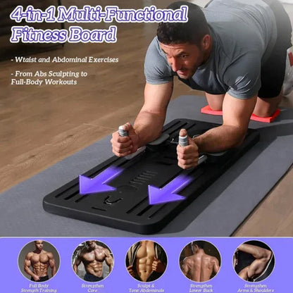 🔥 50% OFF – Prancha de xercícios para corpo inteiro | Treine core, pernas & braços sem sair de casa