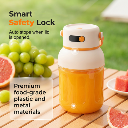 🧃 PREÇO PROMOCIONAL POR TEMPO LIMITADO: £21.99 🥂 Liquidificador Portátil Pessoal para Shakes e Smoothies | Recarregável via USB & prático para levar