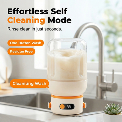 🧃 PREÇO PROMOCIONAL POR TEMPO LIMITADO: £21.99 🥂 Liquidificador Portátil Pessoal para Shakes e Smoothies | Recarregável via USB & prático para levar
