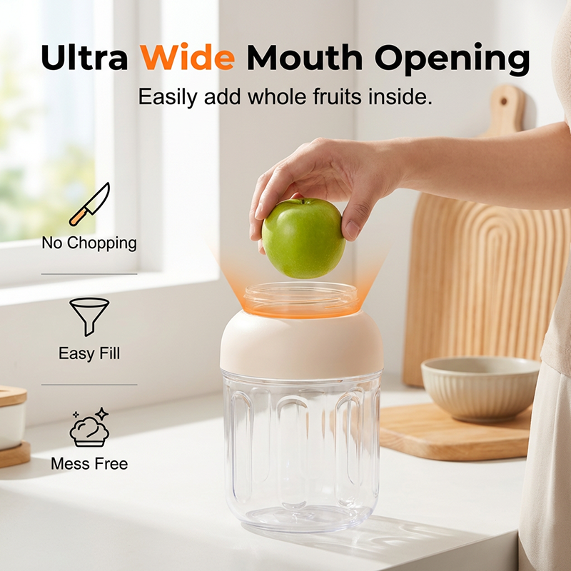 🧃 PREÇO PROMOCIONAL POR TEMPO LIMITADO: £21.99 🥂 Liquidificador Portátil Pessoal para Shakes e Smoothies | Recarregável via USB & prático para levar