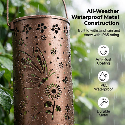 ✨ 50% OFF🔥 – Lanterna Pendente Solar Beija-flor | Sem Fios, Sem Manutenção – Presente Perfeito para Quem Ama Jardins