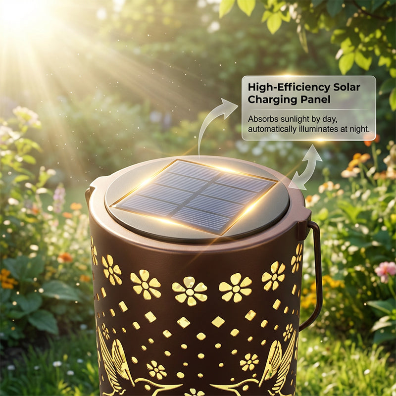 ✨ 50% OFF🔥 – Lanterna Pendente Solar Beija-flor | Sem Fios, Sem Manutenção – Presente Perfeito para Quem Ama Jardins