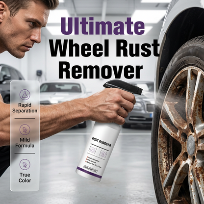 🔥 50% DE DESCONTO – Spray Removedor de Ferrugem Instantâneo para Rodas de Carro | Ação rápida, sem fricção & protege o aro