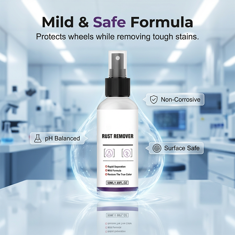 🔥 50% DE DESCONTO – Spray Removedor de Ferrugem Instantâneo para Rodas de Carro | Ação rápida, sem fricção & protege o aro