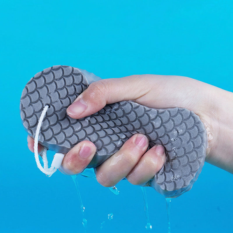 🔥 50% DE DESCONTO – Dual-Sided Exfoliating Bath Sponge | Limpeza profunda & pele macia