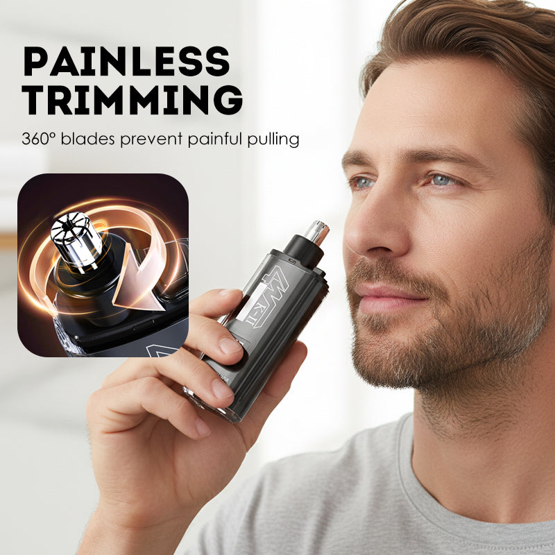 🔥 50% DE DESCONTO – Aparador de Pelos do Nariz e Ouvido com Display LED | Corte preciso, indolor & à prova d'água