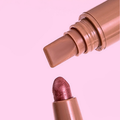 Caneta Delineador Labial com Peptídeos e Duas Pontas | Longa duração, hidratante & cores vibrantes