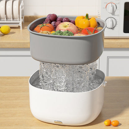 🔥 50% DE DESCONTO – Oferta por Tempo Limitado 🔥 Máquina de Lavar Frutas e Legumes | Limpeza profunda, remove resíduos & fácil de usar 🍓