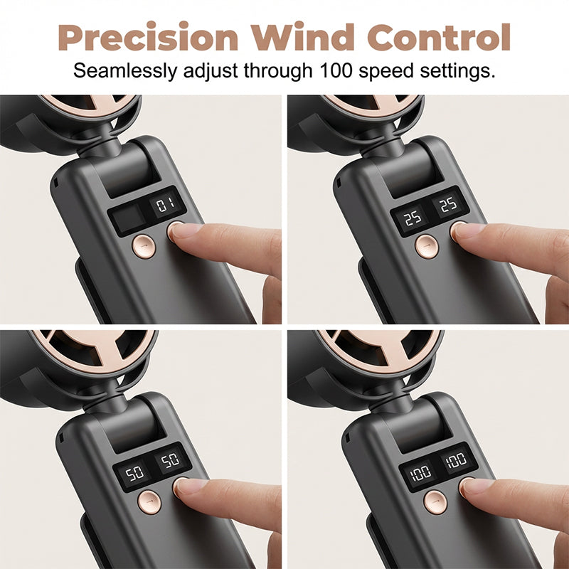 🌀 50% DE DESCONTO – Mini Ventilador Portátil Dobrável para Mão ou Mesa | Recarregável via USB, silencioso & 3 velocidades