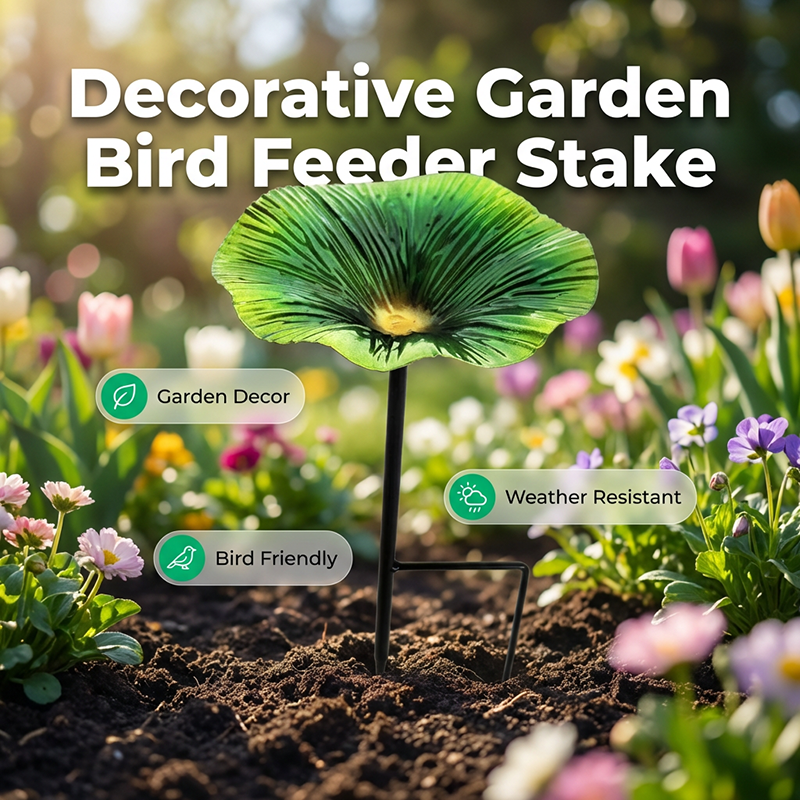 🐦 50% DE DESCONTO – Alimentador de Pássaros em Forma de Flor para Jardim | Estaca decorativa, cores vibrantes & atrai pássaros facilmente