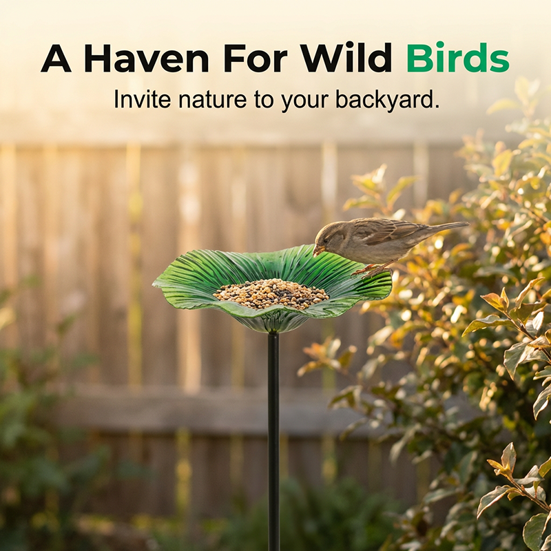 🐦 50% DE DESCONTO – Alimentador de Pássaros em Forma de Flor para Jardim | Estaca decorativa, cores vibrantes & atrai pássaros facilmente