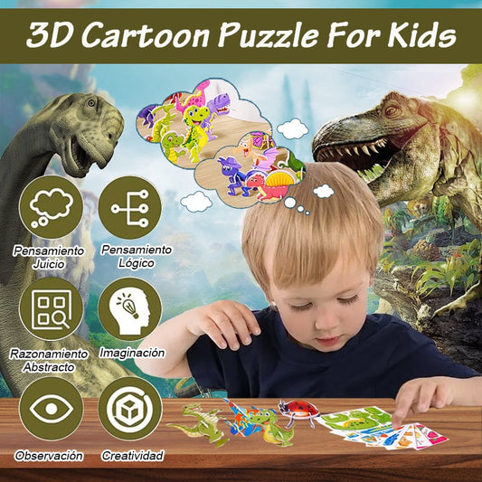 🧩 60% DE DESCONTO! ✨ Quebra-Cabeça 3D Educacional 2025 – 57 Peças Encaixáveis com Personagens Vibrantes para Aprendizado Criativo 🎨👧