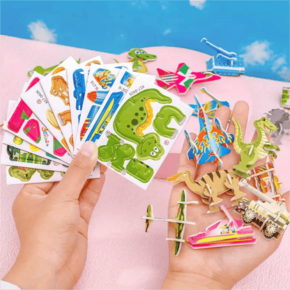 🧩 60% DE DESCONTO! ✨ Quebra-Cabeça 3D Educacional 2025 – 57 Peças Encaixáveis com Personagens Vibrantes para Aprendizado Criativo 🎨👧