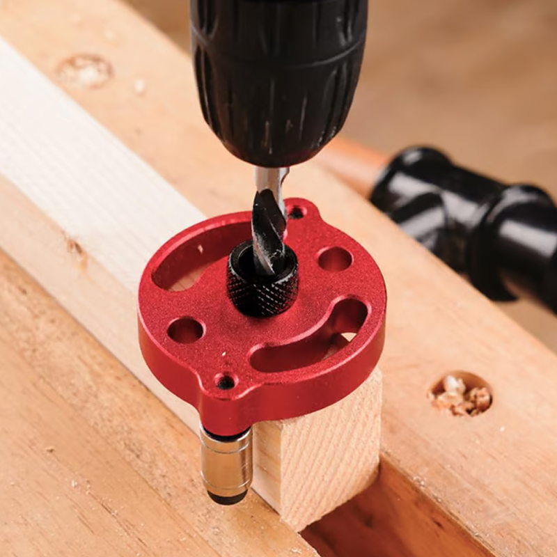 🔨 Kit de gabarito para cavilhas com autocentragem – Juntas perfeitas, sem margem para erros! 🪚✨ Faça furos sempre perfeitamente centrados – o segredo para um trabalho em madeira de nível profissional. 🛠️💥