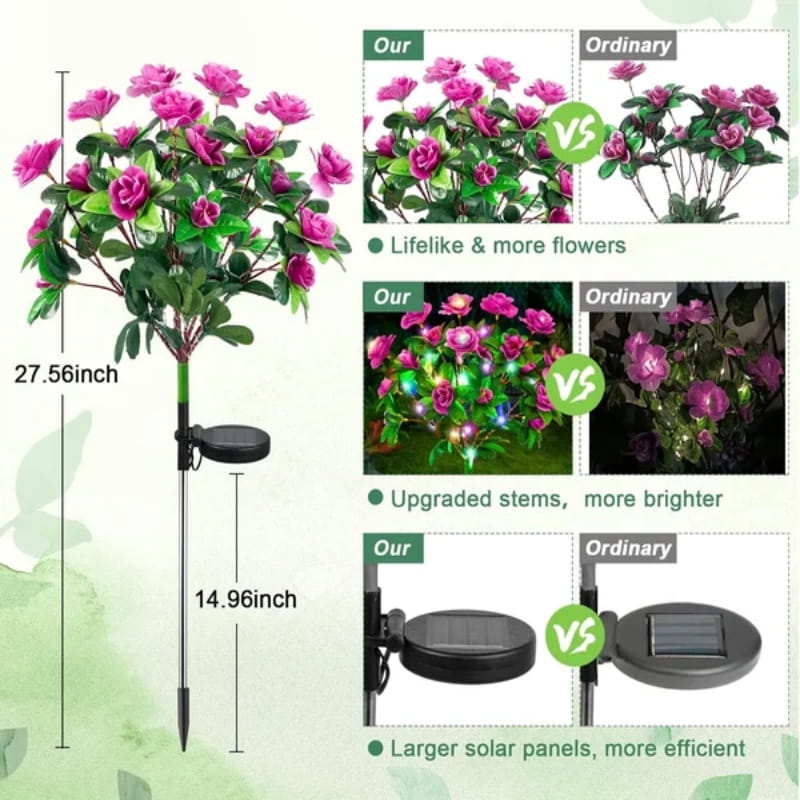 🔥ÚLTIMO DIA DE PROMOÇÃO: 50% DE DESCONTO✨Luzes solares em forma de flor de azálea da EVEDIOR💐