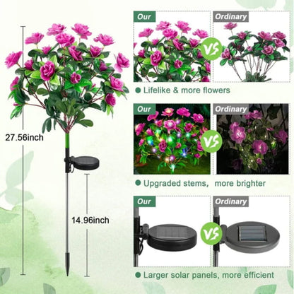 🔥ÚLTIMO DIA DE PROMOÇÃO: 50% DE DESCONTO✨Luzes solares em forma de flor de azálea da EVEDIOR💐