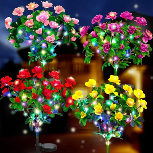 🔥ÚLTIMO DIA DE PROMOÇÃO: 50% DE DESCONTO✨Luzes solares em forma de flor de azálea da EVEDIOR💐