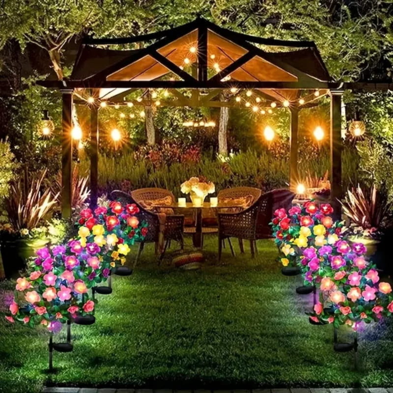 🔥ÚLTIMO DIA DE PROMOÇÃO: 50% DE DESCONTO✨Luzes solares em forma de flor de azálea da EVEDIOR💐