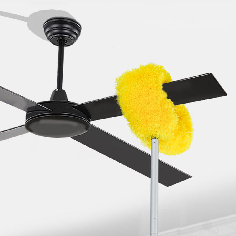 🧹 50% DE DESCONTO – Limpador de Microfibra para Pó de Ventilador de Teto com Cabo Telescópico | Alcança sem escada, removível e lavável