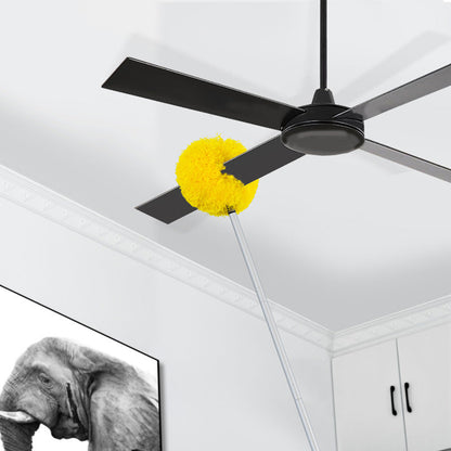🧹 50% DE DESCONTO – Limpador de Microfibra para Pó de Ventilador de Teto com Cabo Telescópico | Alcança sem escada, removível e lavável