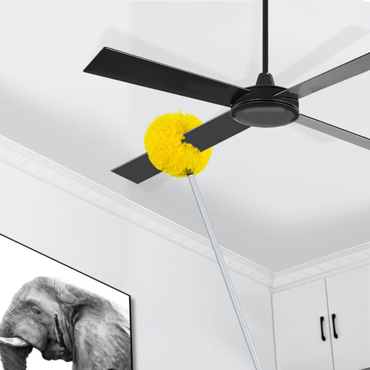 🧹 50% DE DESCONTO – Limpador de Microfibra para Pó de Ventilador de Teto com Cabo Telescópico | Alcança sem escada, removível e lavável