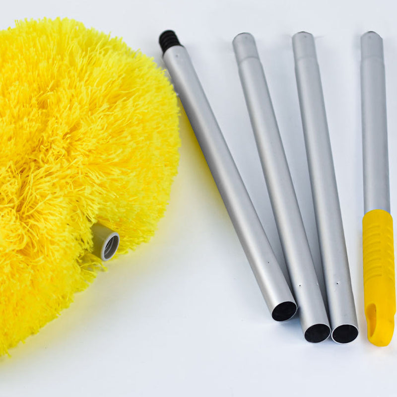 🧹 50% DE DESCONTO – Limpador de Microfibra para Pó de Ventilador de Teto com Cabo Telescópico | Alcança sem escada, removível e lavável