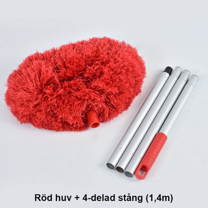 🧹 50% DE DESCONTO – Limpador de Microfibra para Pó de Ventilador de Teto com Cabo Telescópico | Alcança sem escada, removível e lavável