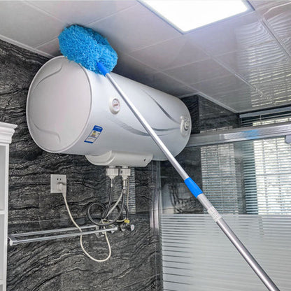 🧹 50% DE DESCONTO – Limpador de Microfibra para Pó de Ventilador de Teto com Cabo Telescópico | Alcança sem escada, removível e lavável