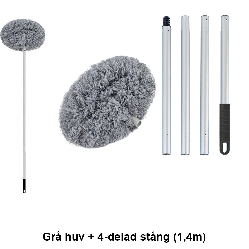 🧹 50% DE DESCONTO – Limpador de Microfibra para Pó de Ventilador de Teto com Cabo Telescópico | Alcança sem escada, removível e lavável