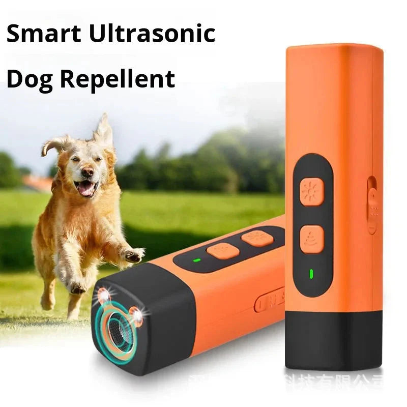 🐕 50% DE DESCONTO – Dispositivo Inteligente Ultrassônico Antilatido para Cães | 4 em 1, portátil, lanterna de defesa pessoal & treinador eficaz