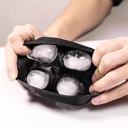🧊💀 Molde de silicone DIY para cubos de gelo em forma de caveira – Caveira gigante de derretimento lento para uísque e cocktails – Molde de qualidade alimentar e multiusos