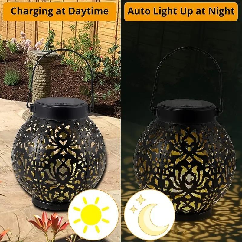 🔥 50% DE DESCONTO – Lanterna Solar Suspensa para Exteriores | Iluminação decorativa, recarregável com energia solar & à prova d'água ☀️