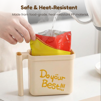 🔥 50% DE DESCONTO – Saco de Massa Resistente ao Calor com Garfo Incluso | Ideal para amassar, misturar & servir massas