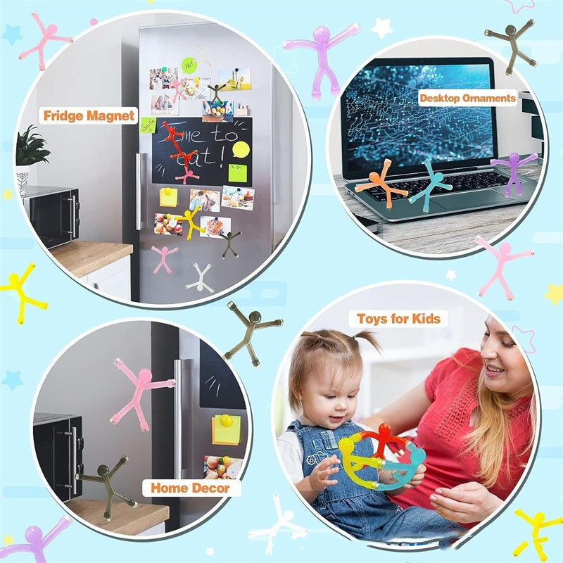 🔥 50% DE DESCONTO – Ímãs Flexíveis para Alívio de Estresse | Perfeitos para casa e escritório – Bonecos magnéticos criativos ✨