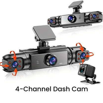 🔥 50% DE DESCONTO 🔥 Dashcam 360° com Gravação HD 1080P | Visão noturna, loop contínuo & segurança total