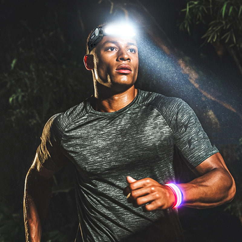 🔦 50% DE DESCONTO – Lanterna Frontal Esportiva com Sensor de Movimento | Super brilhante, ideal para campismo, corrida & caminhadas 🏕️