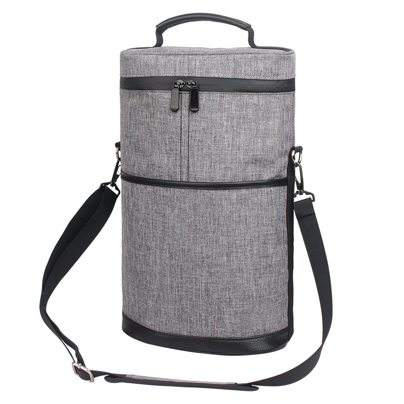 🔥 50% DE DESCONTO – Transportador Portátil de Vinho com Alça de Ombro | À prova de derramamento, fécho isolado & ideal para viagens e piqueniques