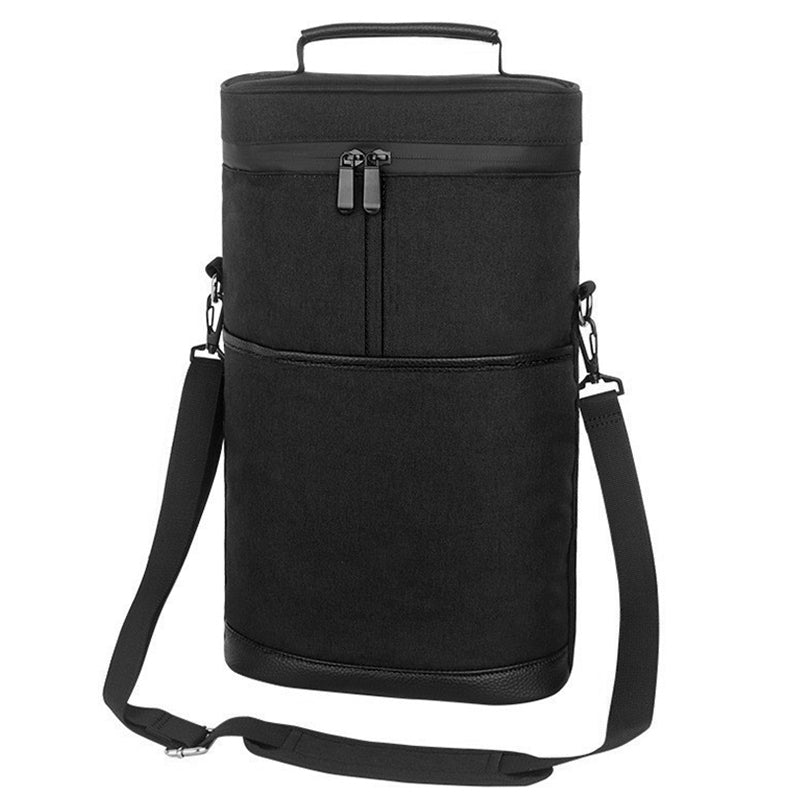 🔥 50% DE DESCONTO – Transportador Portátil de Vinho com Alça de Ombro | À prova de derramamento, fécho isolado & ideal para viagens e piqueniques