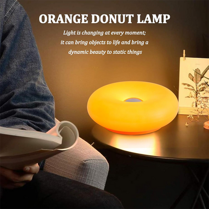 🔥 60% DE DESCONTO – Luminária LED Donut com Controle Tátil | Design único, dimerizável & perfeita para criar ambiente aconchegante 🍩💡