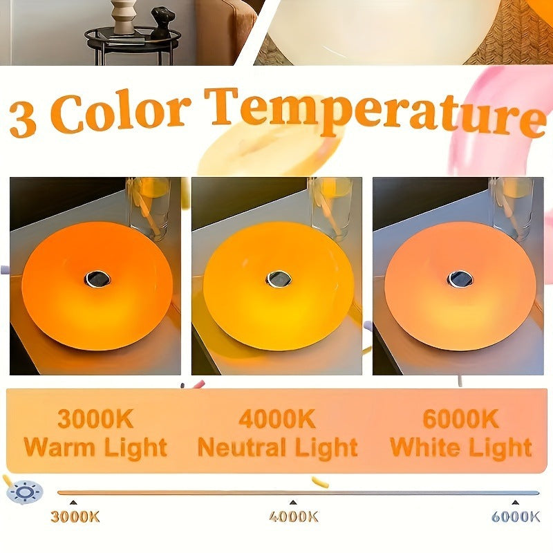 🔥 60% DE DESCONTO – Luminária LED Donut com Controle Tátil | Design único, dimerizável & perfeita para criar ambiente aconchegante 🍩💡