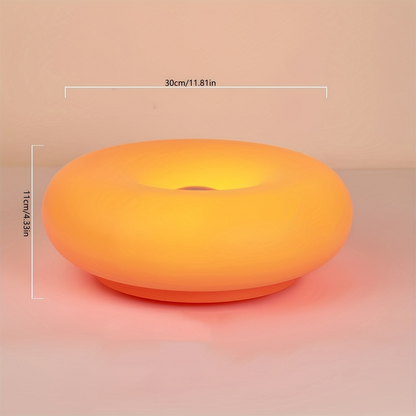 🔥 60% DE DESCONTO – Luminária LED Donut com Controle Tátil | Design único, dimerizável & perfeita para criar ambiente aconchegante 🍩💡