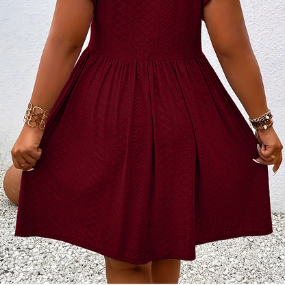 🔥 50% DE DESCONTO + COLAR GRÁTIS – Vestido Feminino com Decote V e Babados | Oferta por tempo limitado, elegante & perfeito para festas 📢⏰