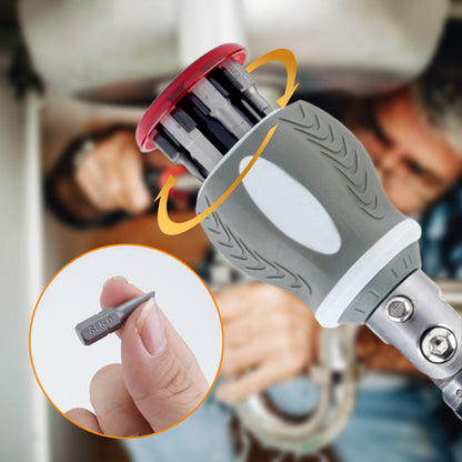 🎁 50% DE DESCONTO 🎅 Kit de 8 em 1 com Chave de Fenda Ratenete Magnética | Multifuncional, compacta & ideal para reparos rápidos