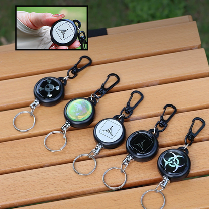 🔑 BUY 1 GET 1 FREE! 🌀 Heavy-Duty Retractable Keychain – Durable Cable, Compact Design & Secure Key & Card Holder 💳