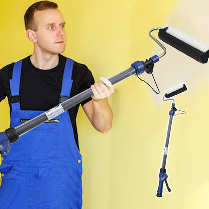 🔥 50% DE DESCONTO – Rolo de Pintura em Escada de Mão Multifuncional | Cobertura uniforme, fácil de limpar & ideal para paredes e tetos