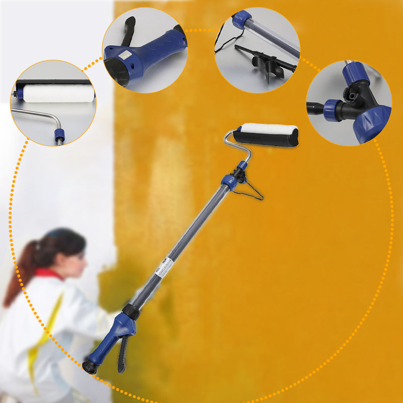 🔥 50% DE DESCONTO – Rolo de Pintura em Escada de Mão Multifuncional | Cobertura uniforme, fácil de limpar & ideal para paredes e tetos