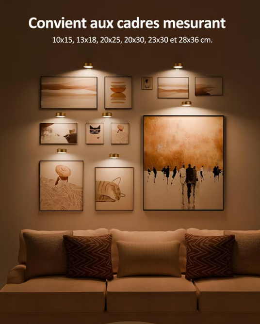 🏆 50% DE DESCONTO – COMPRE 3 E LEVE 2 GRÁTIS 🎉 Lâmina Magnética com 13 Modos de Luz | Iluminação ajustável, ideal para quadros deco & design compacto