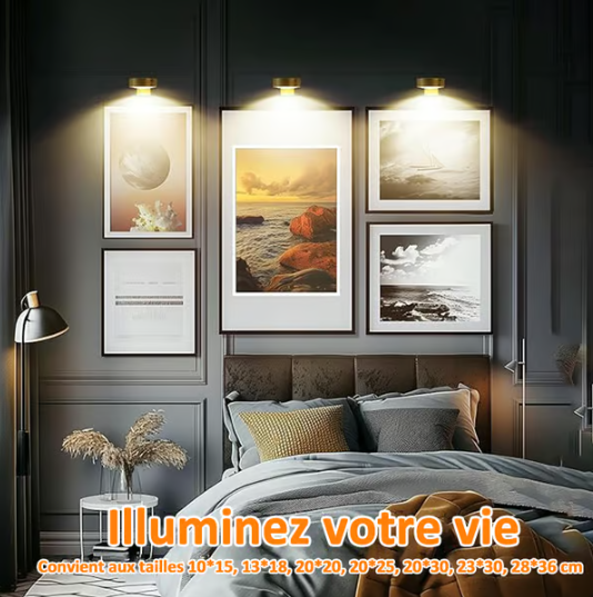 🏆 50% DE DESCONTO – COMPRE 3 E LEVE 2 GRÁTIS 🎉 Lâmina Magnética com 13 Modos de Luz | Iluminação ajustável, ideal para quadros deco & design compacto