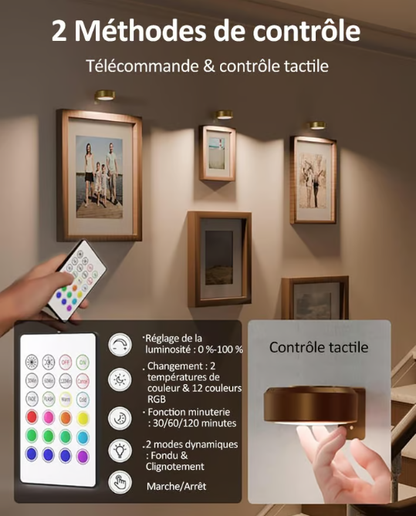🏆 50% DE DESCONTO – COMPRE 3 E LEVE 2 GRÁTIS 🎉 Lâmina Magnética com 13 Modos de Luz | Iluminação ajustável, ideal para quadros deco & design compacto